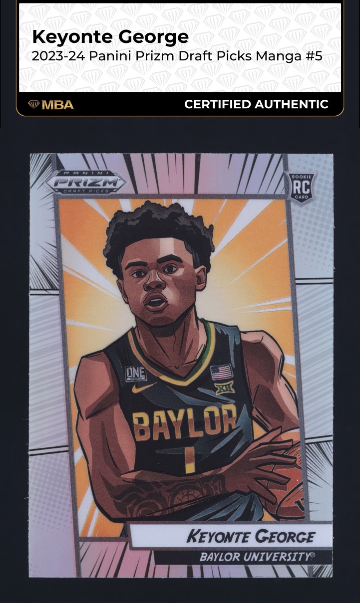 2023 Panini Prizm Draft Manga Keyonte George ROOKIE #5 MBA AUTH