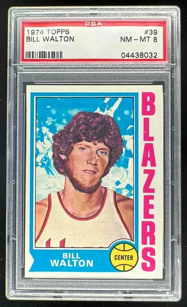 1974-75 Topps #39 Bill Walton RC PSA 8