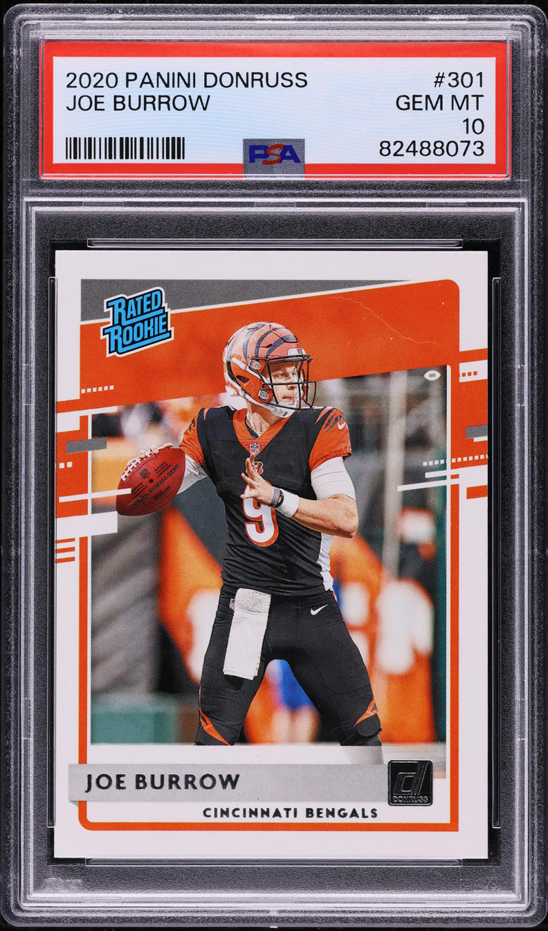 2020 Donruss Football Joe Burrow ROOKIE #301 PSA 10 GEM MINT