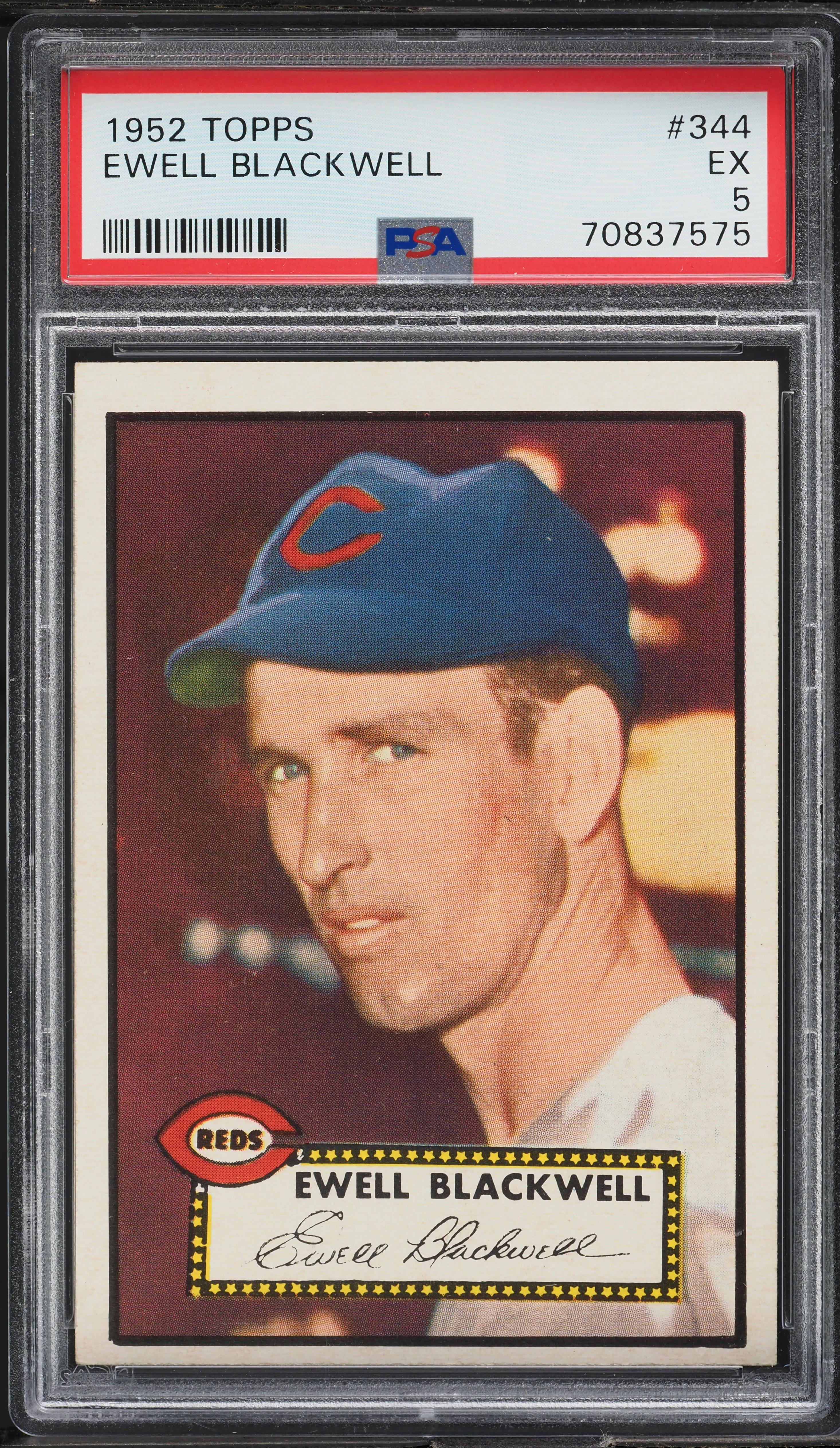 1952 Topps Ewell Blackwell #344 PSA 5 EX