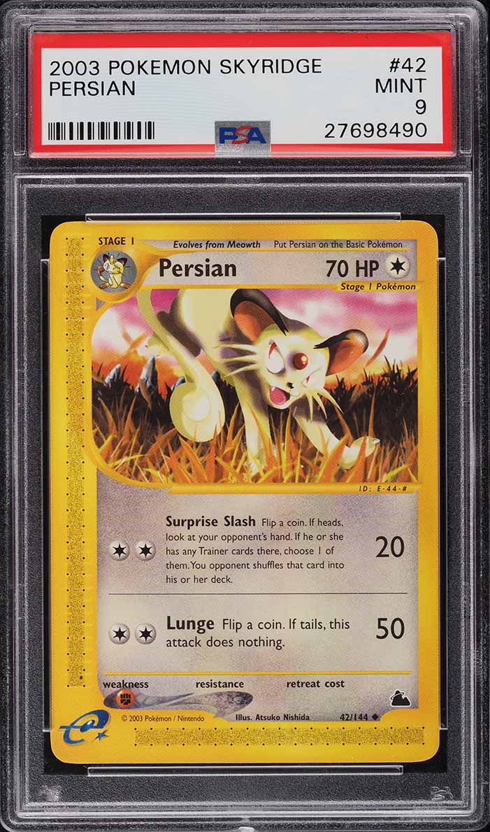 2003 Pokemon Skyridge Persian #42 PSA 9 MINT