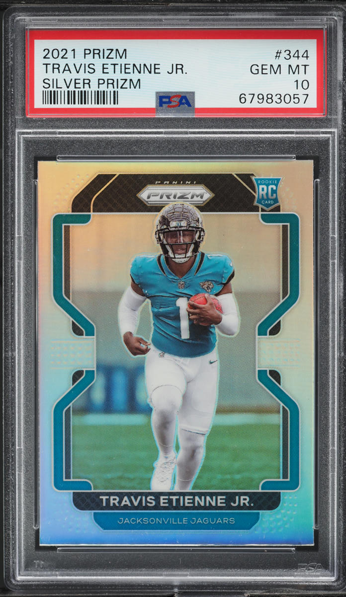 2021 Panini Prizm Silver Travis Etienne Jr. ROOKIE #344 PSA 10 GEM MINT