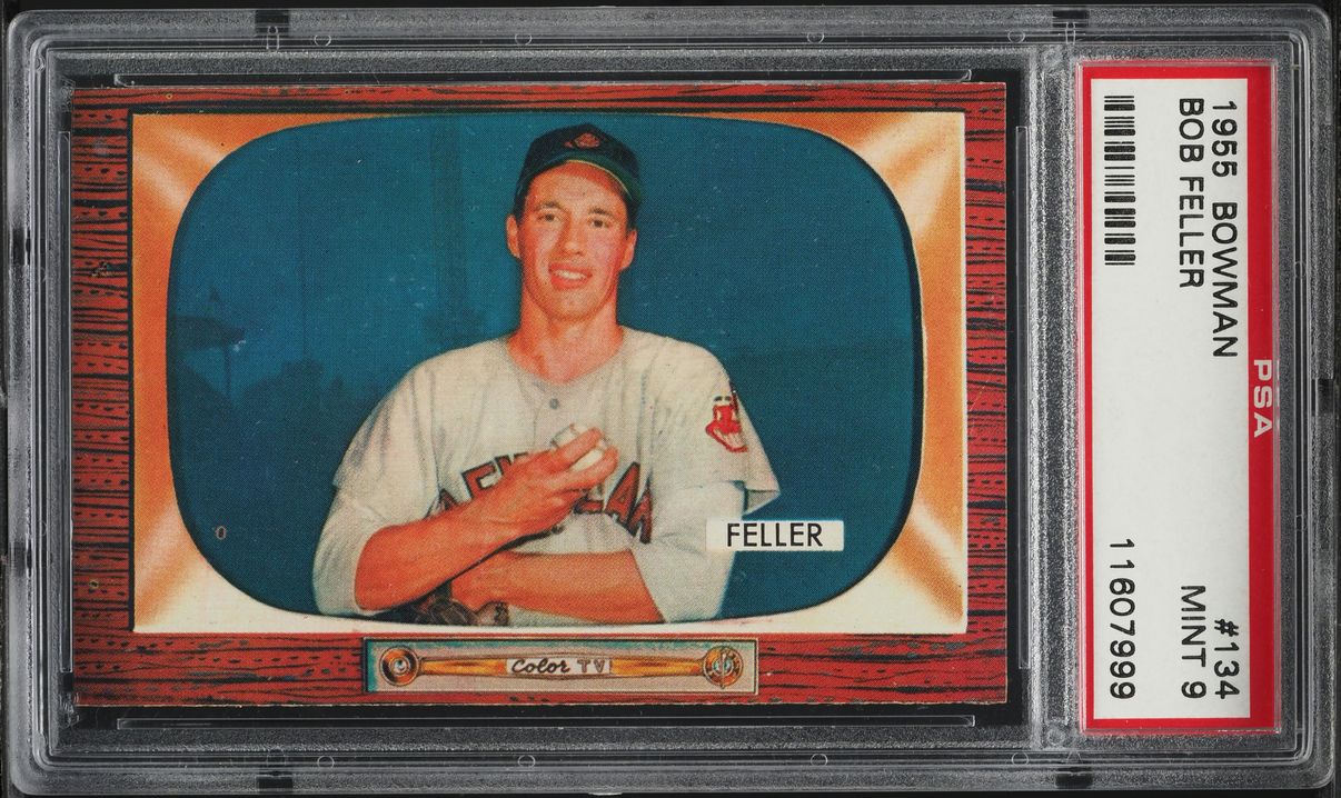 1955 Bowman Bob Feller #134 PSA 9 MINT