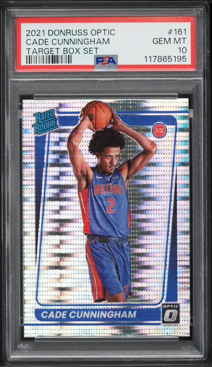 2021 Donruss Optic Target Box Set Cade Cunningham ROOKIE #161 PSA 10 GEM MINT