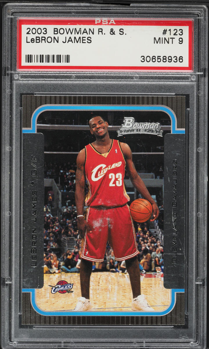 2003 Bowman Rookies & Stars LeBron James ROOKIE #123 PSA 9 MINT