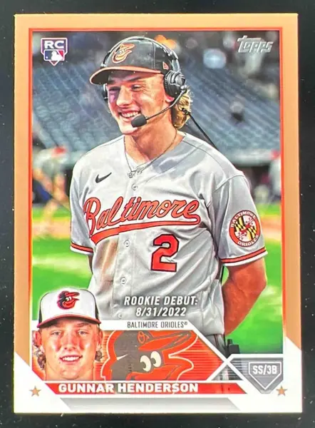 2023 Topps Update Gold #US18 Gunnar Henderson RC /2023