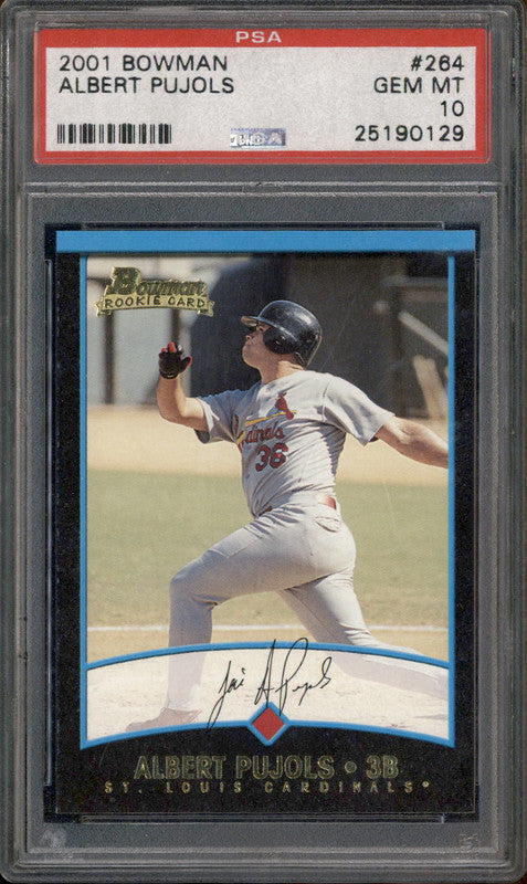 2001 Bowman #264 Albert Pujols RC Rookie PSA 10