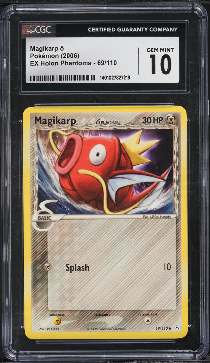 2006 Pokemon EX Holon Phantoms Magikarp #69 CGC 10 GEM MINT
