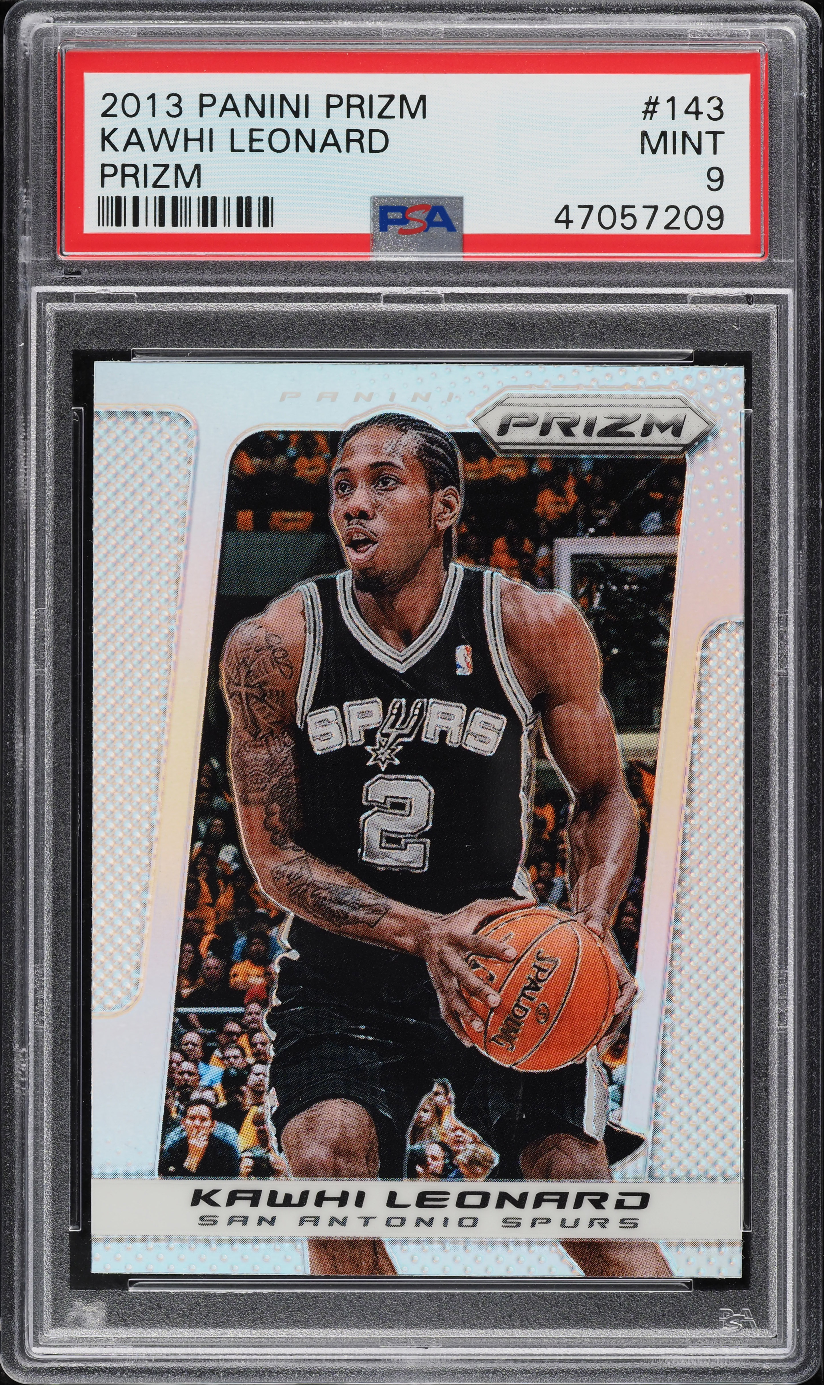 2013 Panini Prizm Silver Kawhi Leonard #143 PSA 9 MINT