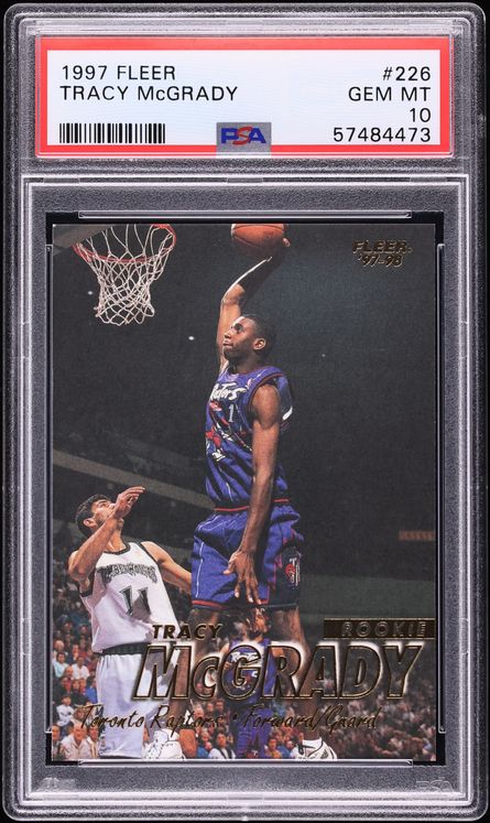 1997 Fleer Basketball Tracy McGrady ROOKIE #226 PSA 10 GEM MINT