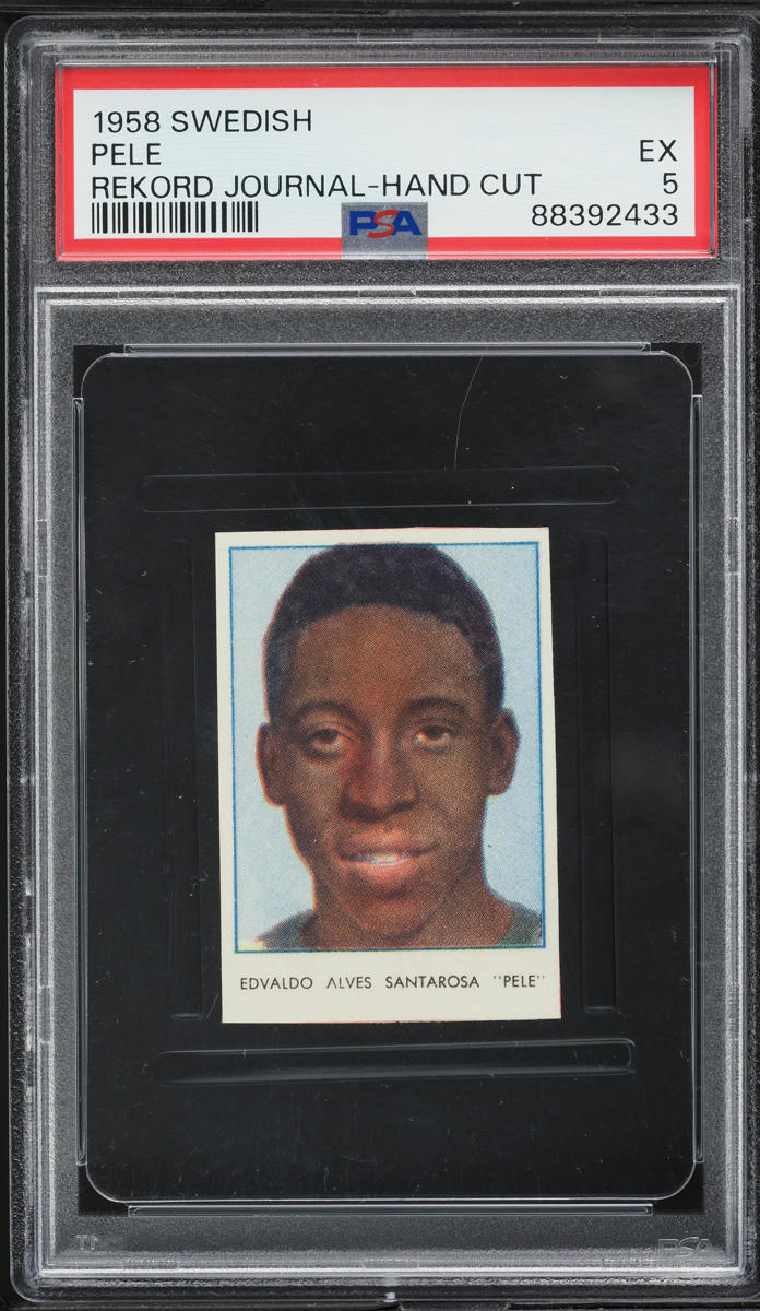 1958 Swedish Rekord Journal Pele ROOKIE PSA 5 EX