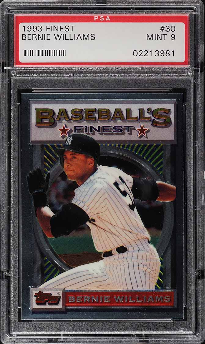 1993 Finest Bernie Williams #30 PSA 9 MINT