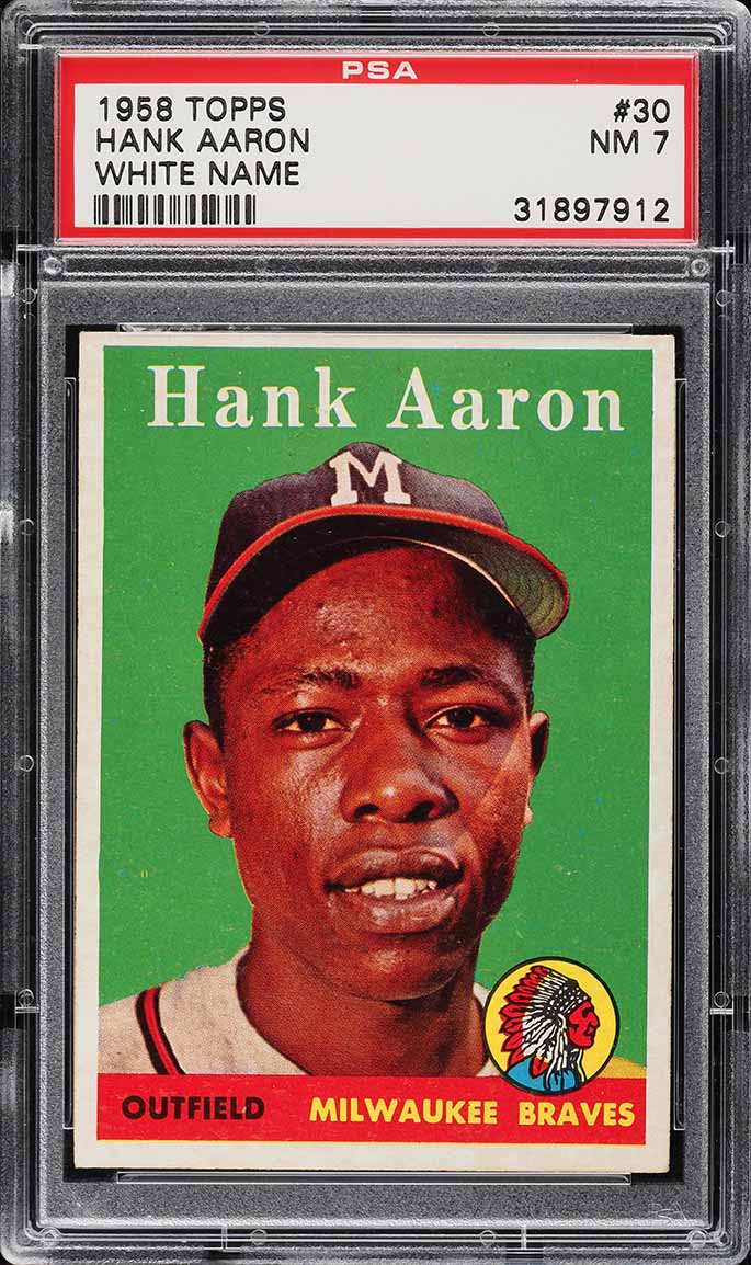 1958 Topps Hank Aaron #30 PSA 7 NRMT