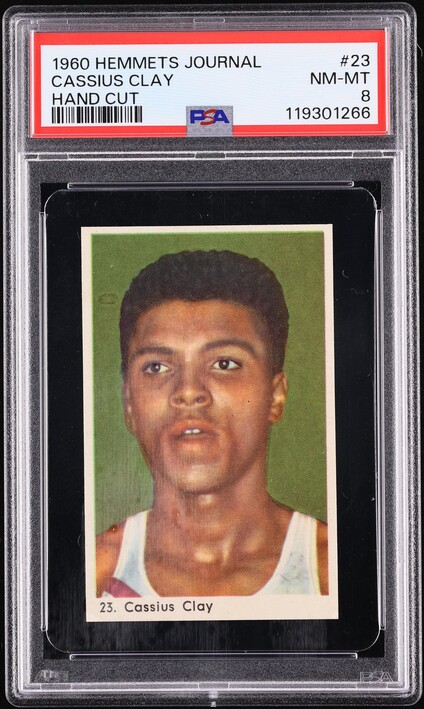 1960 Hemmets Journal Cassius Clay Muhammad Ali ROOKIE #23 PSA 8 NM-MT