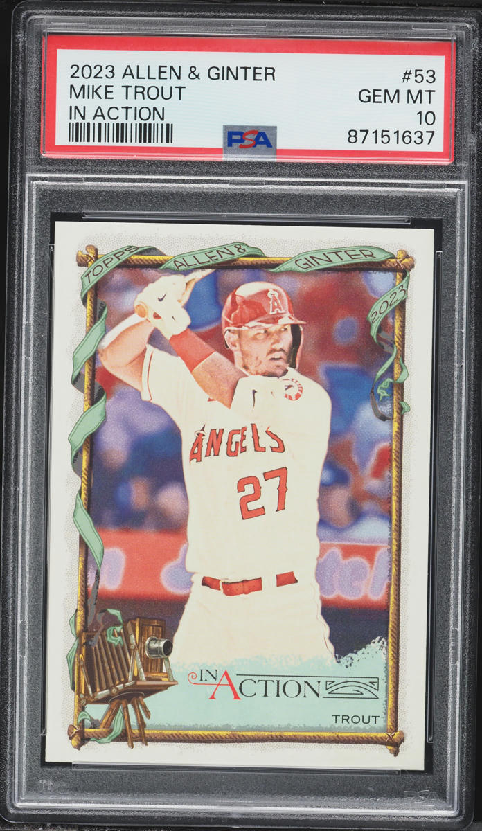 Mike Trout #53 2023 Topps Allen & Ginter Baseball Mini Stained Glass