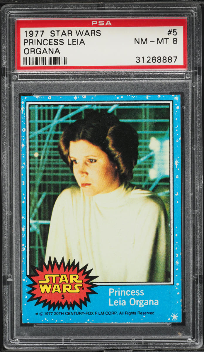 1977 Topps Star Wars Princess Leia Organa #5 PSA 8 NM-MT