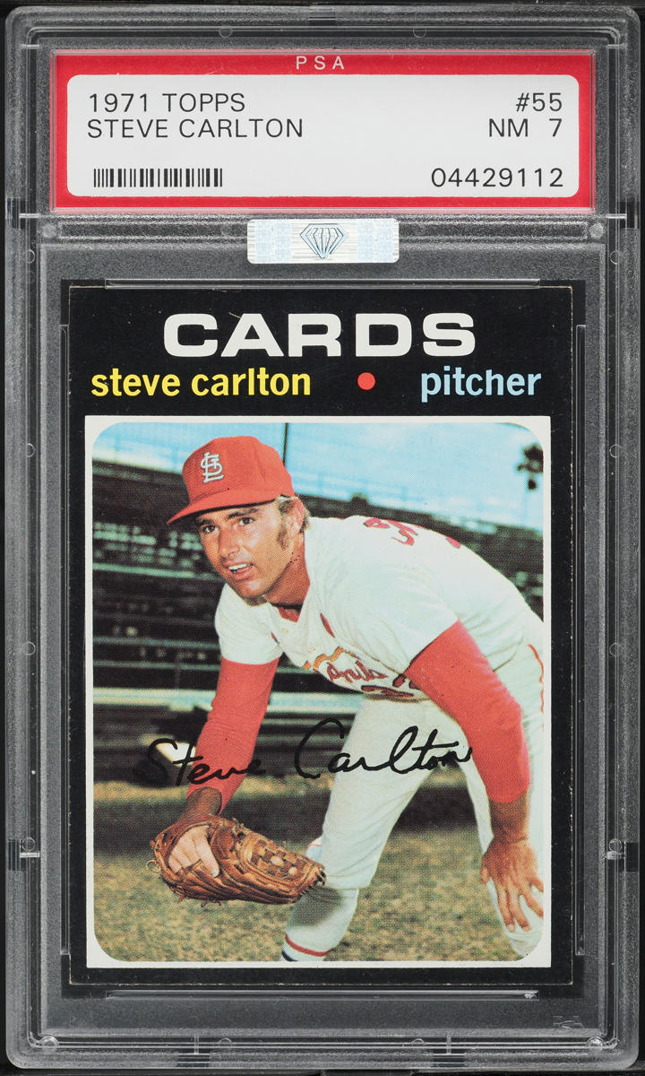 1971 Topps Steve Carlton #55 MBA PSA 7 NRMT