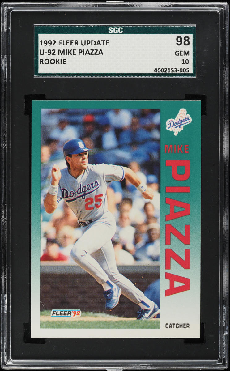 1992 Fleer Update Mike Piazza ROOKIE #U-92 SGC 10 GEM MINT