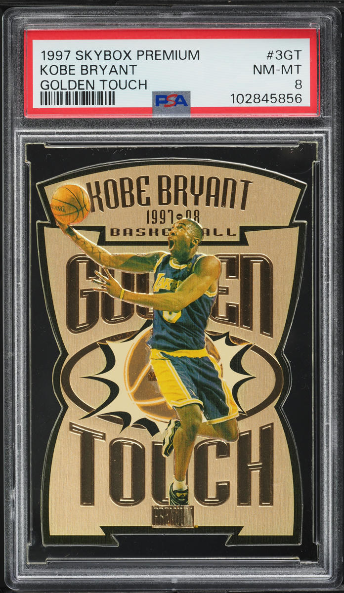 1997 Skybox Premium Golden Touch Die-Cut Kobe Bryant #3GT PSA 8 NM-MT