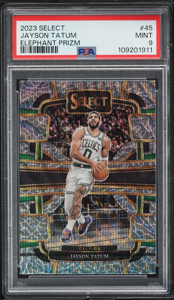2023 Select Concourse Elephant Prizm Jayson Tatum #45 PSA 9 MINT
