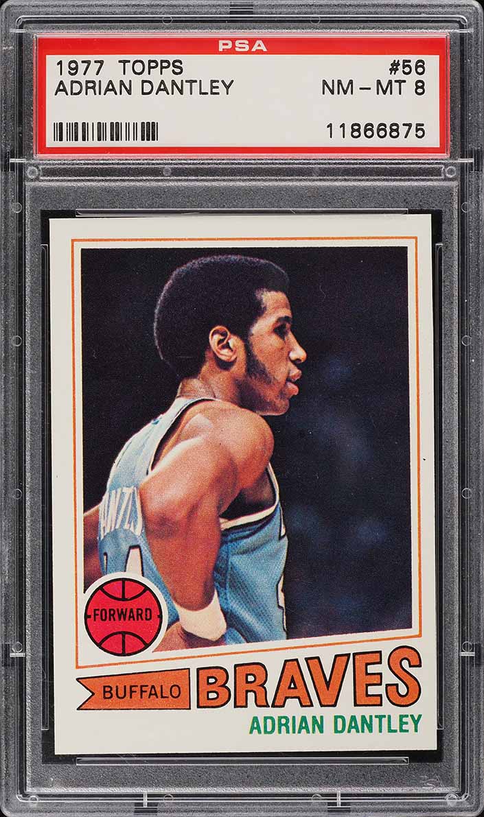 1977 Topps Basketball Adrian Dantley ROOKIE #56 PSA 8 NM-MT