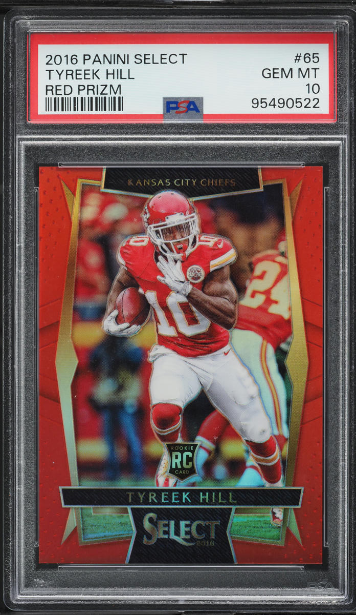 2016 Select Red Prizm Tyreek Hill ROOKIE /99 #65 PSA 10 GEM MINT