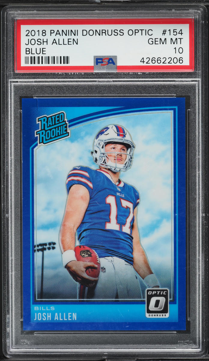 2018 Donruss Optic Blue Josh Allen ROOKIE /149 #154 PSA 10 GEM MINT