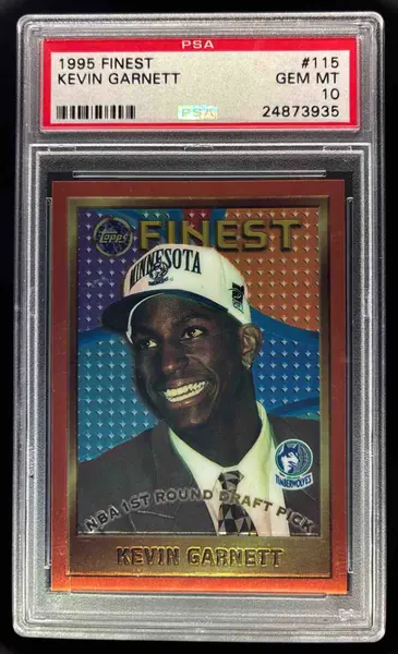 1995-96 Topps Finest #115 Kevin Garnett RC PSA 10