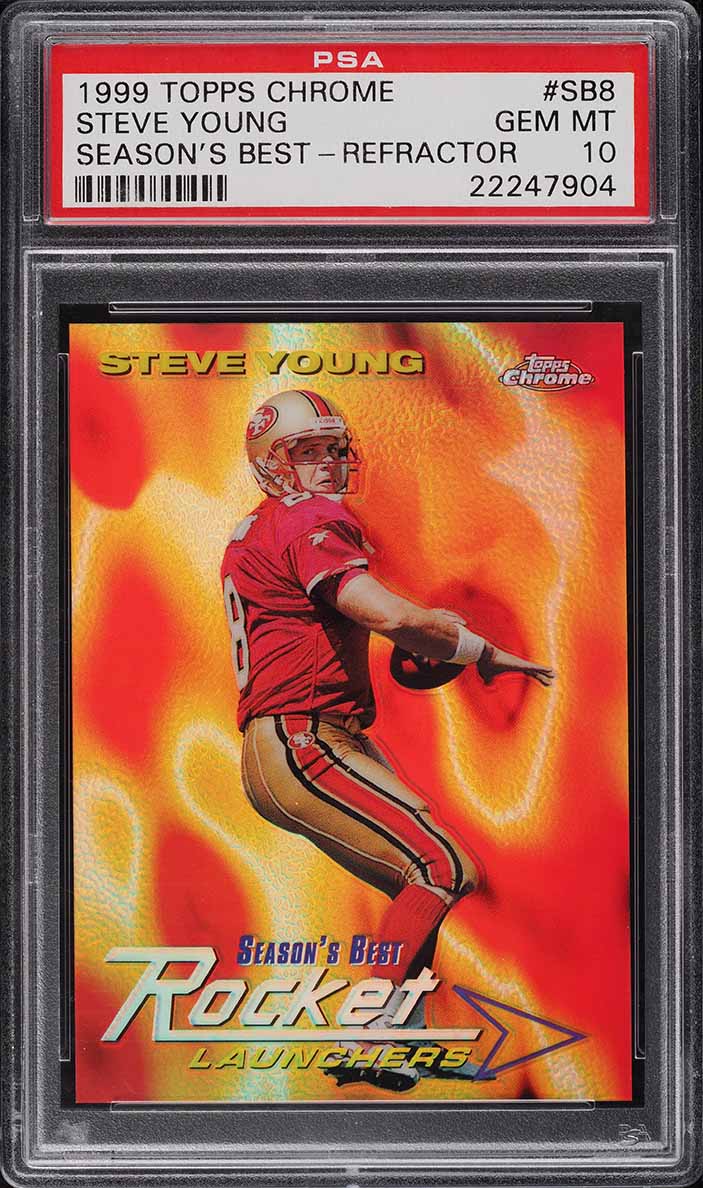 1999 Topps Chrome Season's Best Refractor Steve Young #SB8 PSA 10 GEM MINT