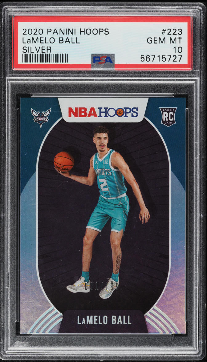 2020 Hoops Silver LaMelo Ball ROOKIE /199 #223 PSA 10 GEM MINT