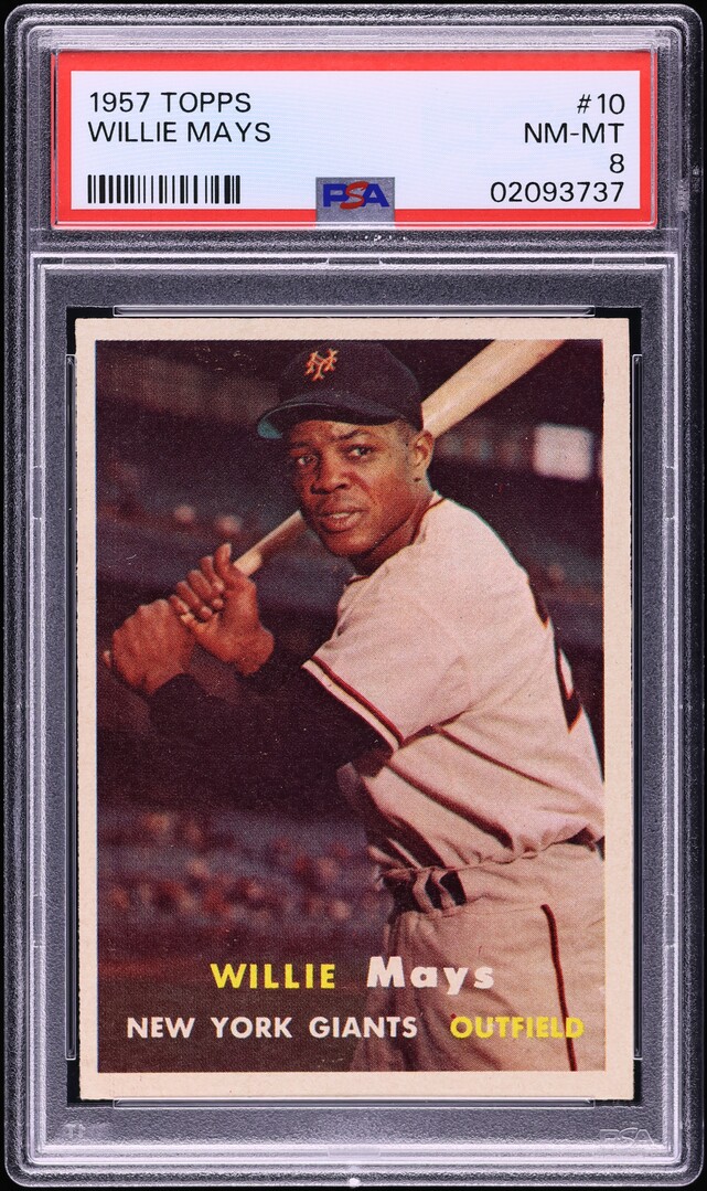 1957 Topps Willie Mays #10 PSA 8 NM-MT