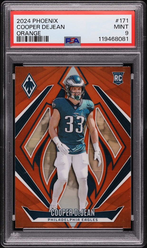 2024 Panini Phoenix Orange Cooper DeJean ROOKIE #171 PSA 9 MINT
