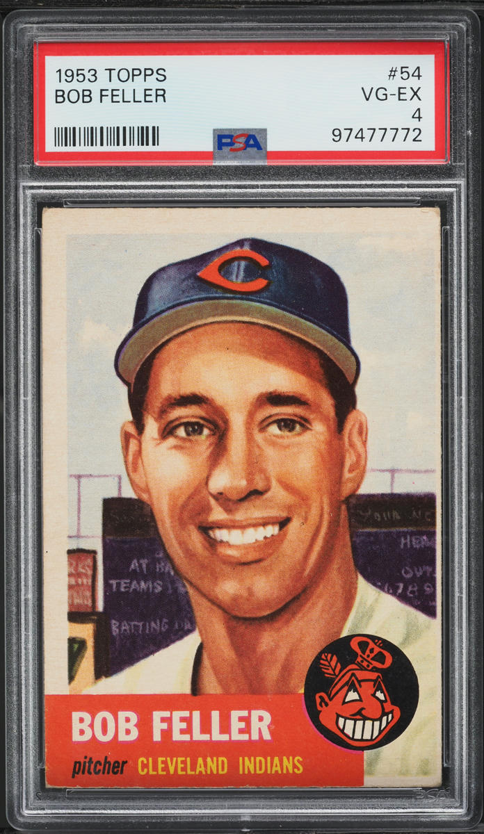 1953 Topps Bob Feller #54 PSA 4 VGEX