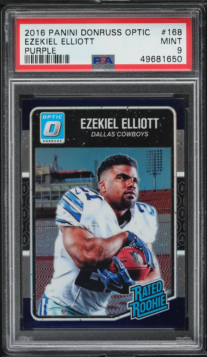 2016 Donruss Optic Purple Ezekiel Elliott ROOKIE #168 PSA 9 MINT