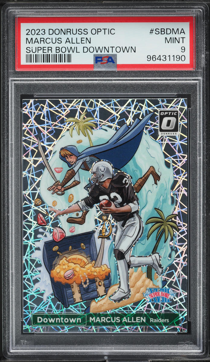 2023 Donruss Optic Super Bowl Downtown Marcus Allen #SBDMA PSA 9 MINT