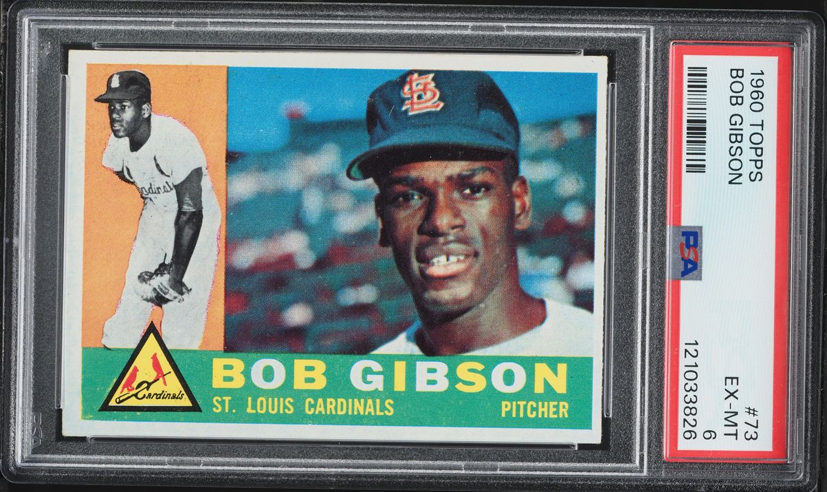 1960 Topps Bob Gibson #73 PSA 6 EXMT
