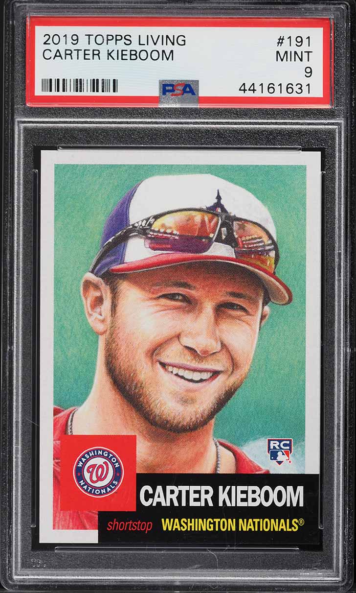 2019 Topps Living Carter Kieboom ROOKIE #191 PSA 9 MINT