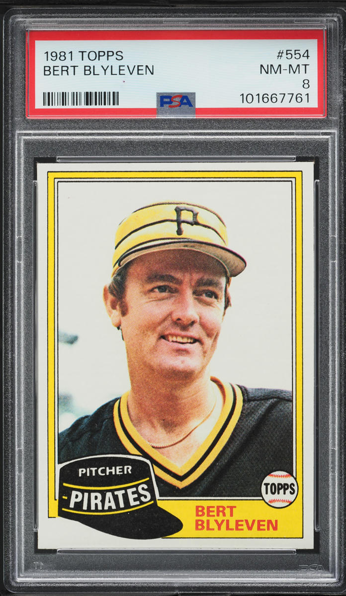 1981 Topps Bert Blyleven #554 PSA 8 NM-MT