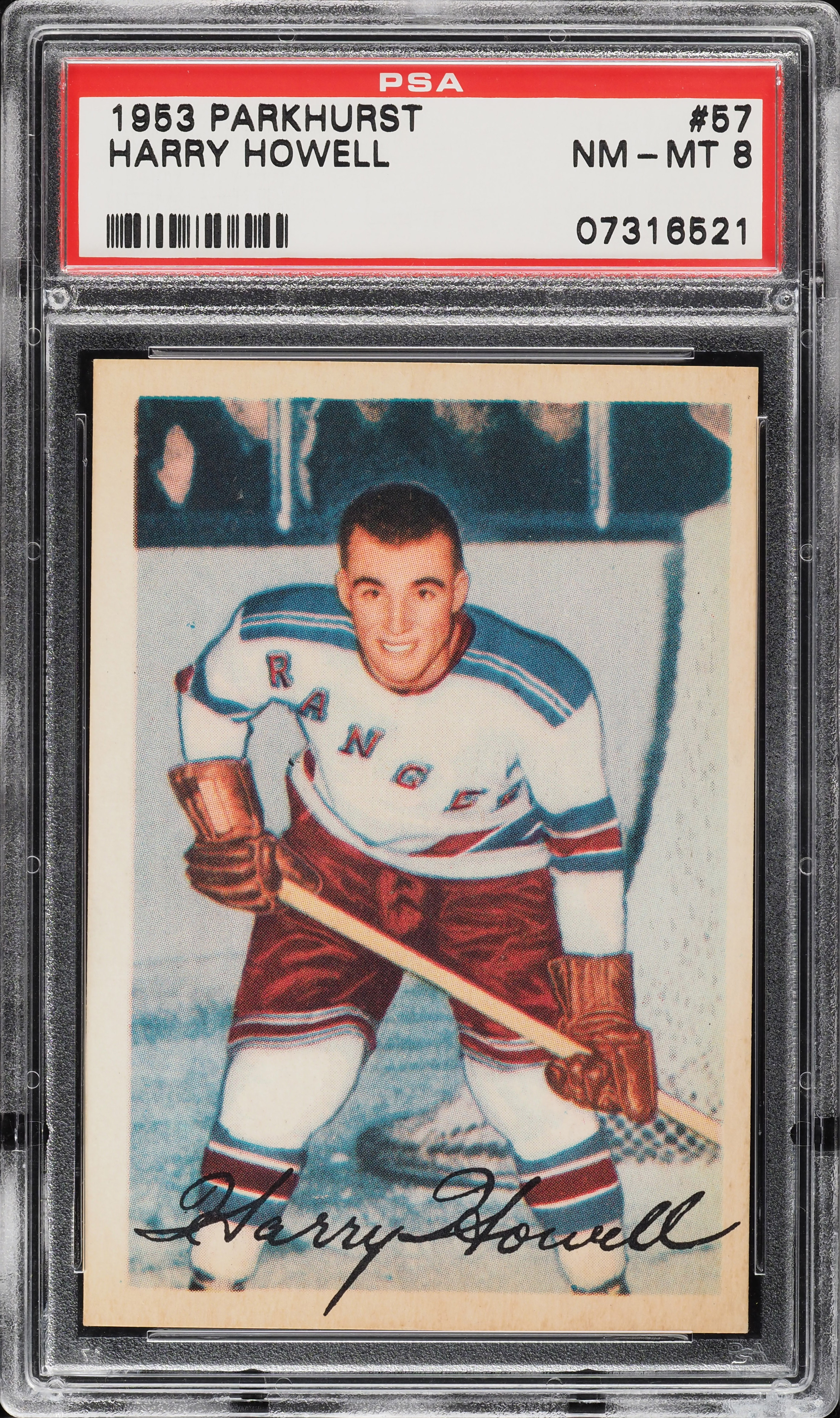 1953 Parkhurst Harry Howell #57 PSA 8 NM-MT
