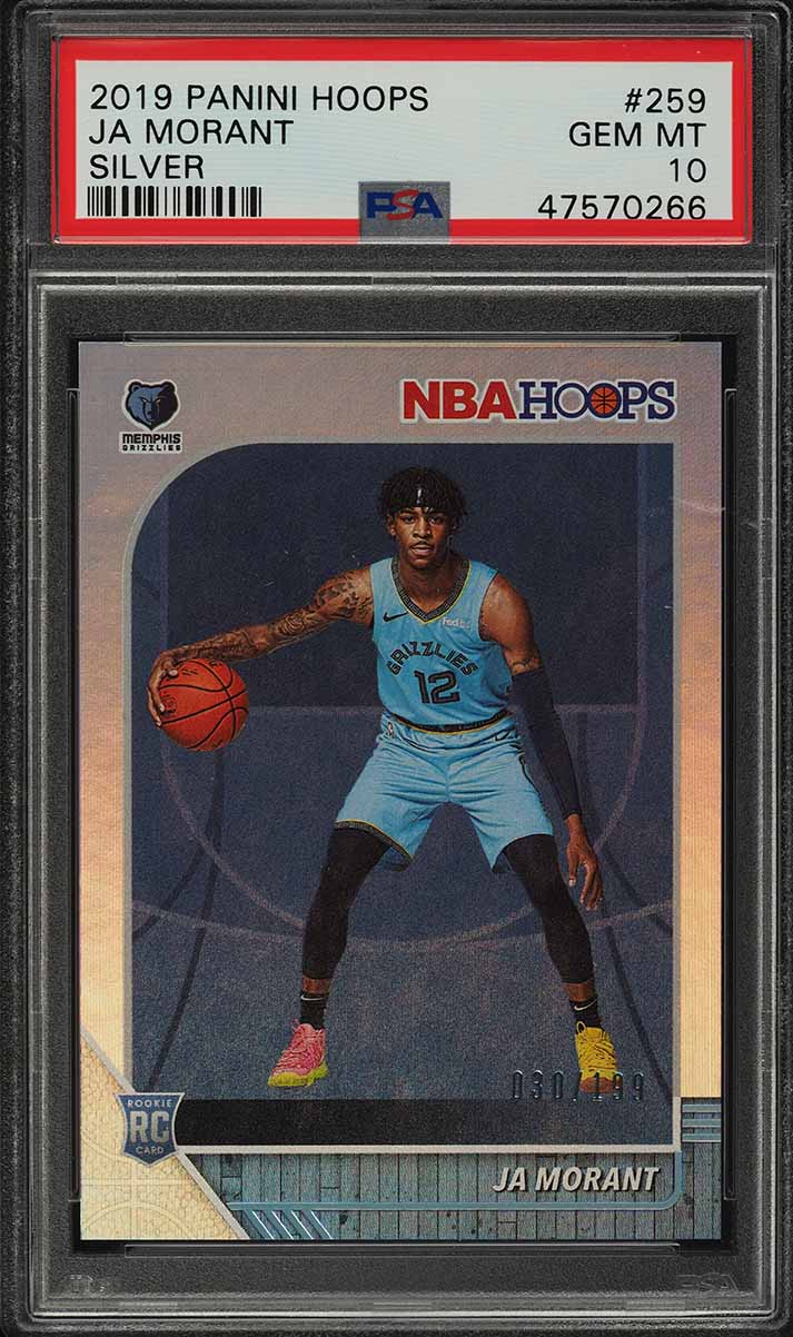 2019 Hoops Silver Ja Morant ROOKIE /199 #259 PSA 10 GEM MINT