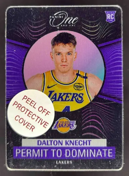 2024-25 Panini One and One Permit to Dominate #14 Dalton Knecht
