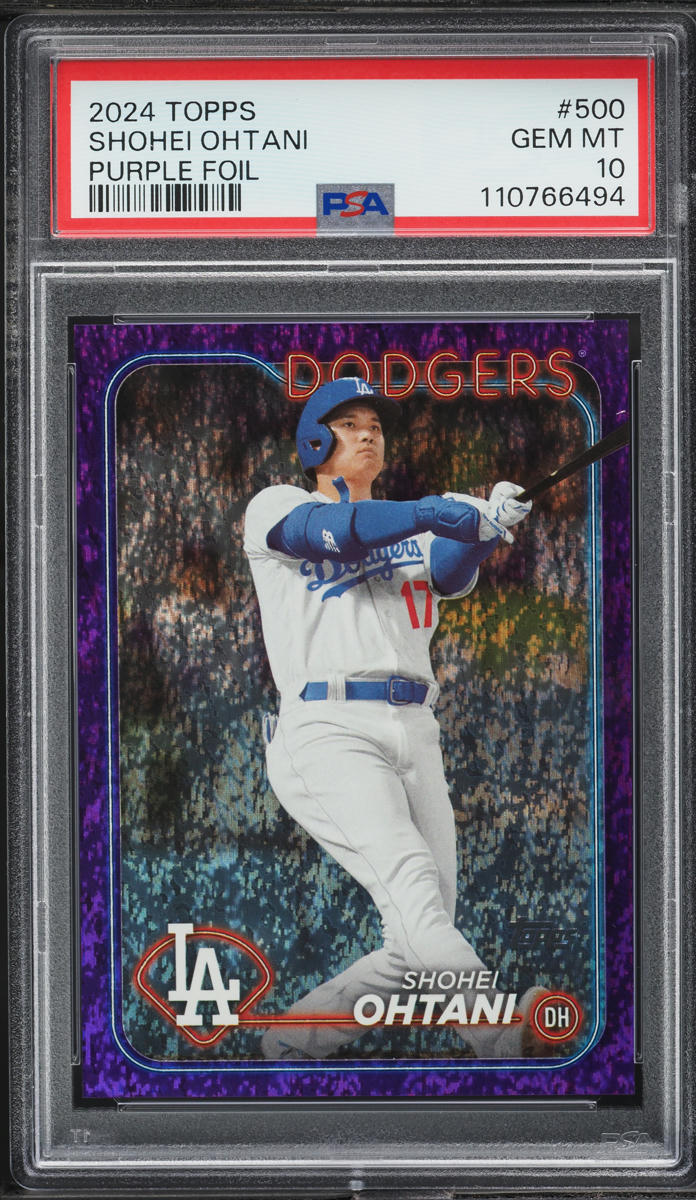 2024 Topps Purple Foil Shohei Ohtani /799 #500 PSA 10 GEM MINT