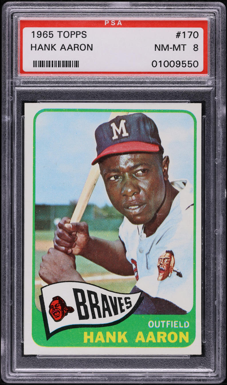 1965 Topps Hank Aaron #170 PSA 8 NM-MT
