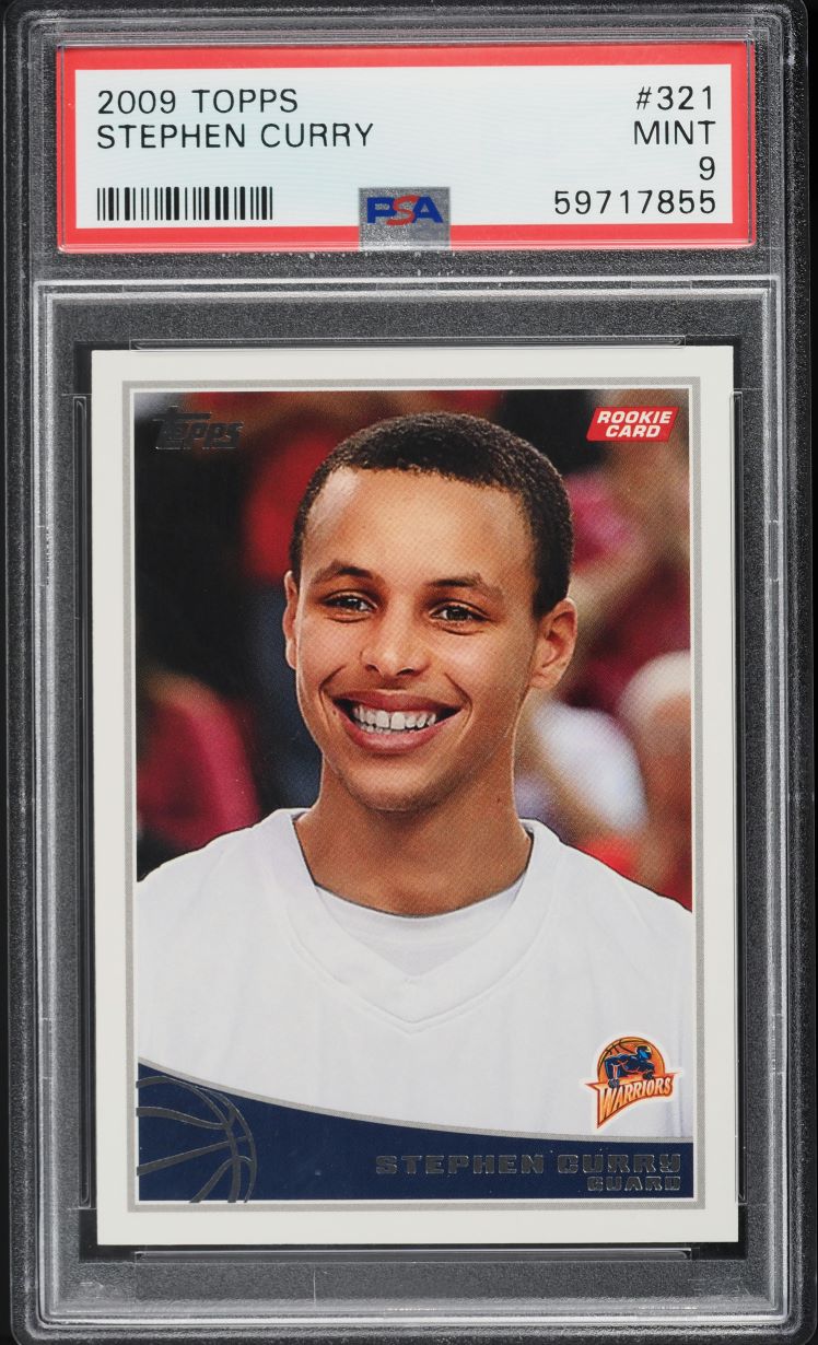 2009 Topps Basketball Stephen Curry ROOKIE #321 PSA 9 MINT