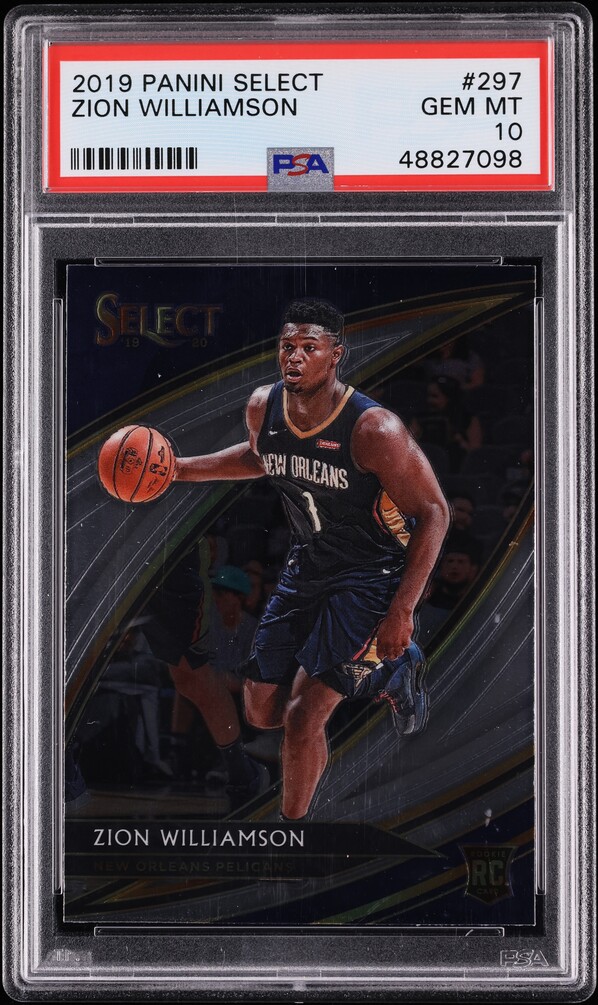 2019 Select Courtside Zion Williamson ROOKIE #297 PSA 10 GEM MINT