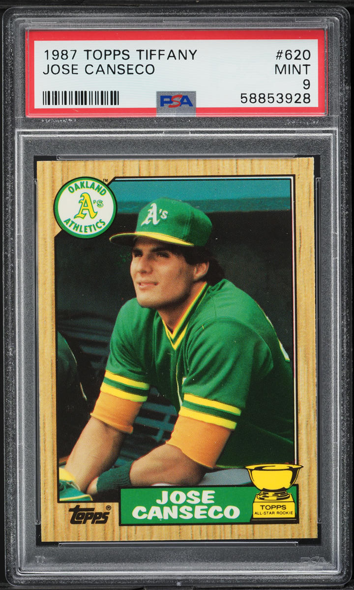 1987 Topps Tiffany Jose Canseco #620 PSA 9 MINT