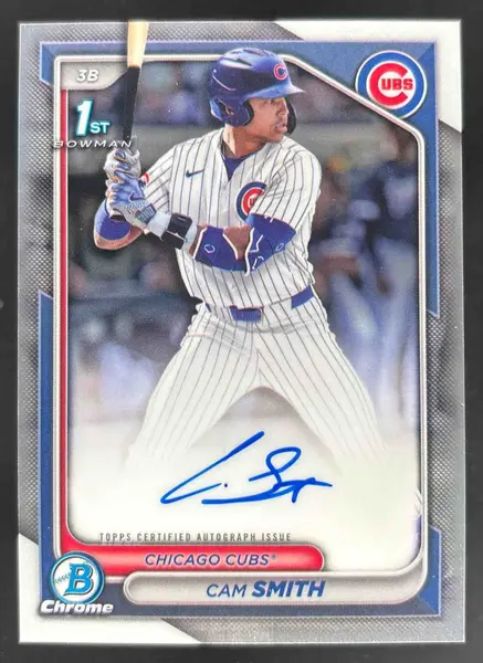 2024 Bowman Draft Chrome Autographs #CPA-CS Cam Smith RC Auto