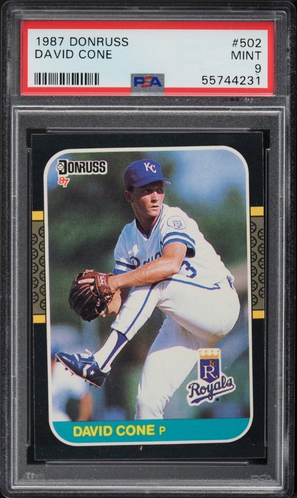 1987 Donruss David Cone ROOKIE #502 PSA 9 MINT