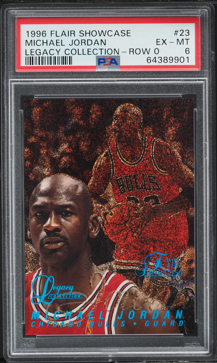 1996 Flair Showcase Legacy Collection Row 0 Michael Jordan /150 #23 PSA 6 EXMT
