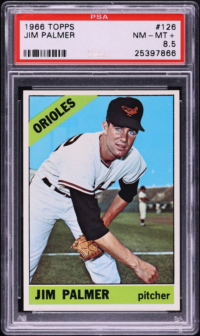1966 Topps Jim Palmer ROOKIE #126 PSA 8.5 NM-MT+